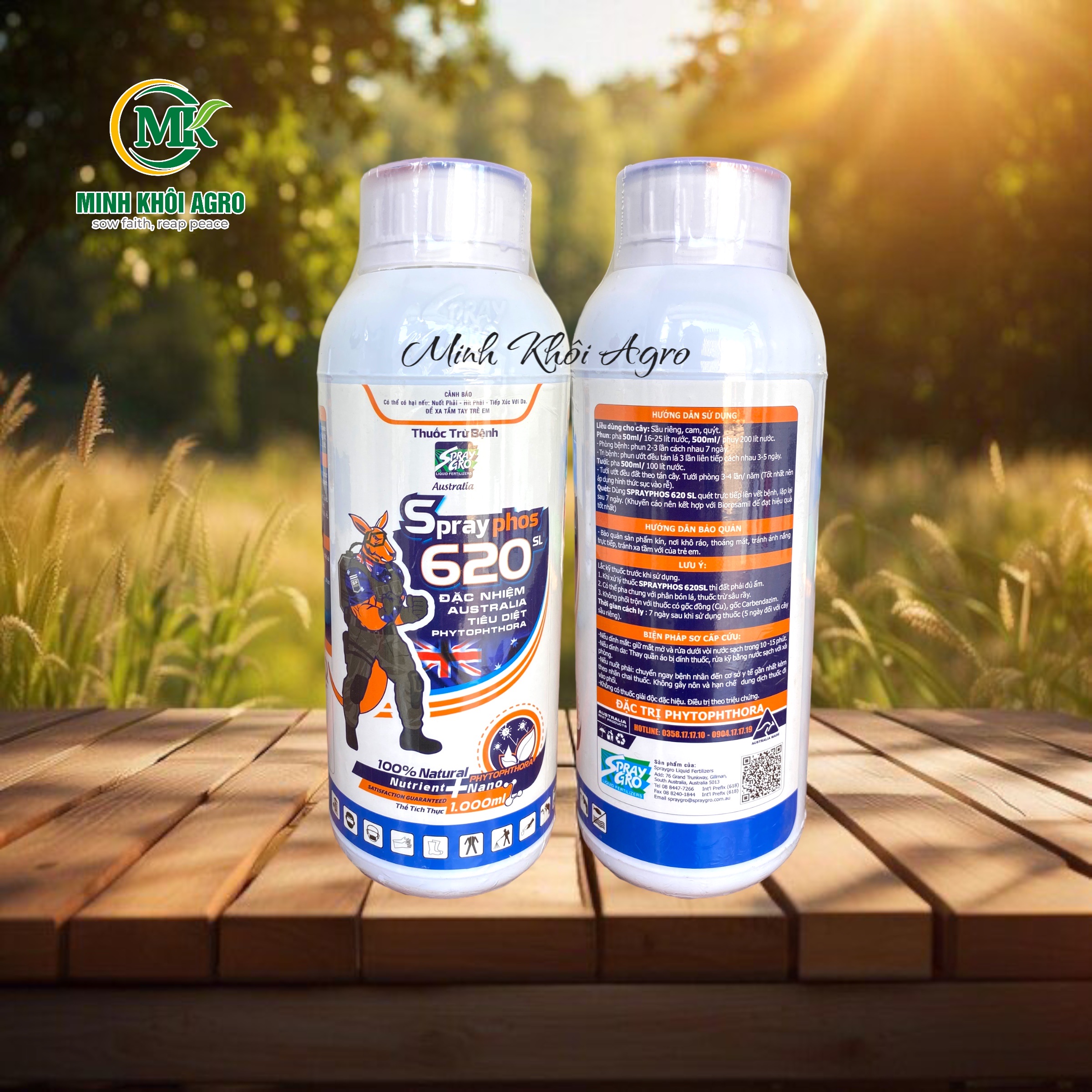 Thuốc trừ bệnh SprayPhos 620SL - Chai 1 lít